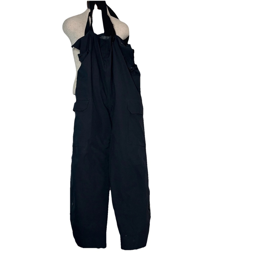 Blauer Gore-Tex Bib Overalls Black Thermostat Insulated VTG US Sz M‎